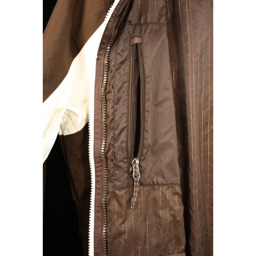 The North Face HyVent Jacket Brown & White Size M - Picture 7 of 14